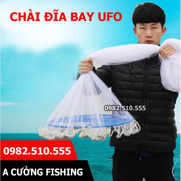 Chài Đĩa Bay UFO Cước 3m -&gt; 8m