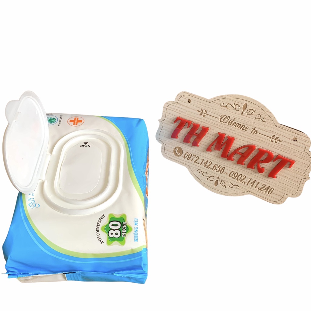 combo 3 bịch giấy ướt honey 80 tờ