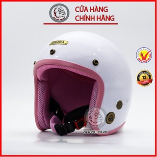 Mũ bảo hiểm 3/4 đầu omega Ruby - dòng sp cao cấp