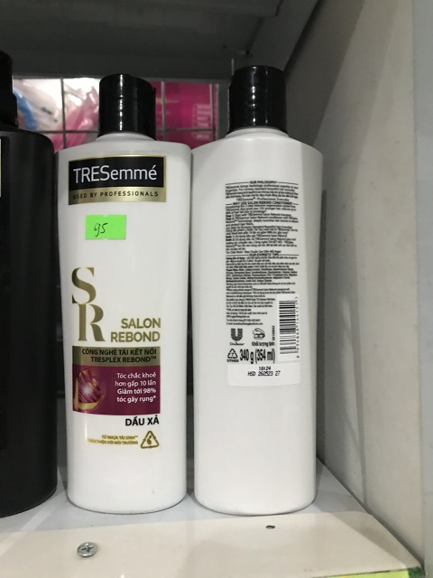 Dầu gội 640g và Dầu Xả 340g Tresemme Total Salon Rebond Tinh Dầu Macadamia ngăn gãy rụng