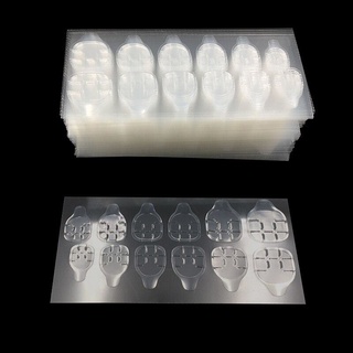 Miếng dán móng silicon [1 TỜ 24 Miếng] Miếng dán silicon 2 mặt trong suốt cho móng