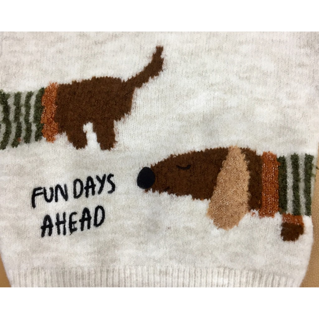 Áo len Zara dư xịn hình chú chó