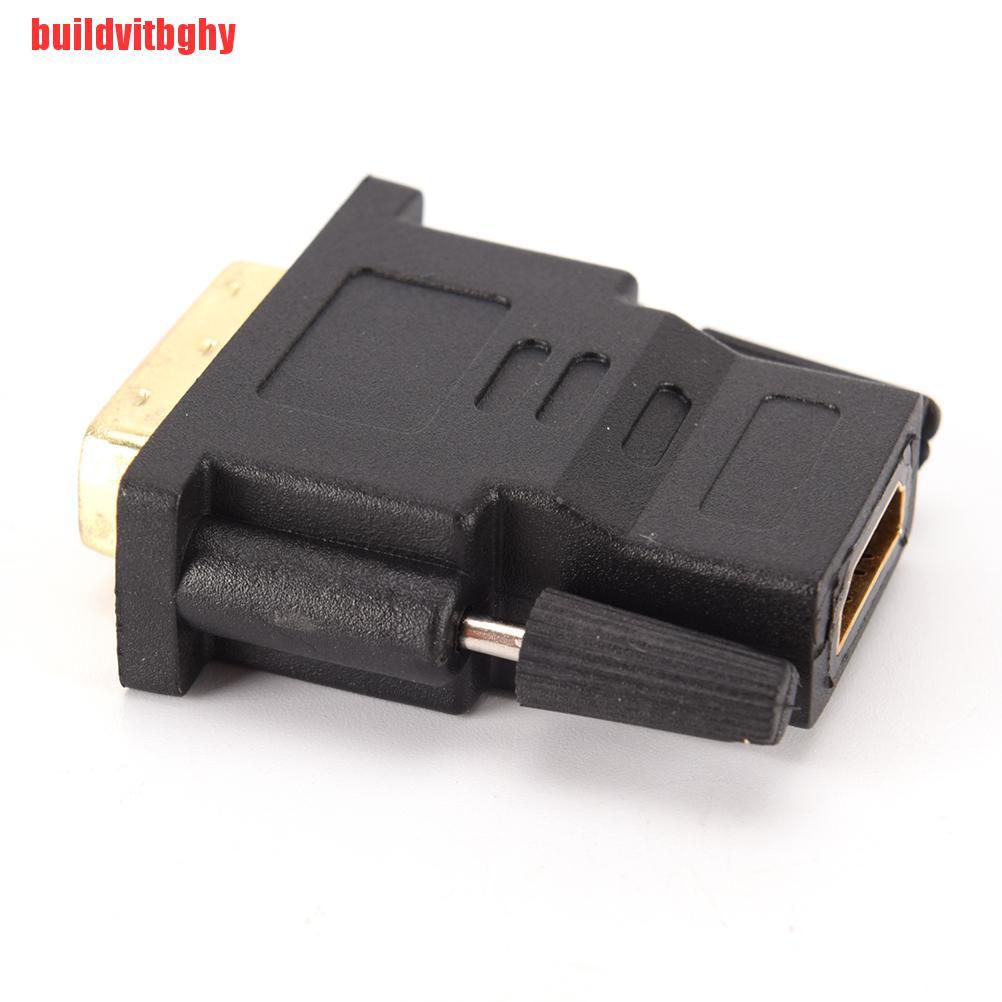 {buildvitbghy}Hot Sale DVI-D 24+1 Dual Link Male to HDMI Female Adapter Converter Connector OSE