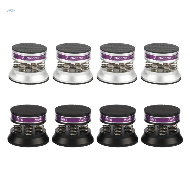 Set 4 miếng đệm chân giảm sốc bằng nhôm cho loa khuếch đại âm thanh Hifi