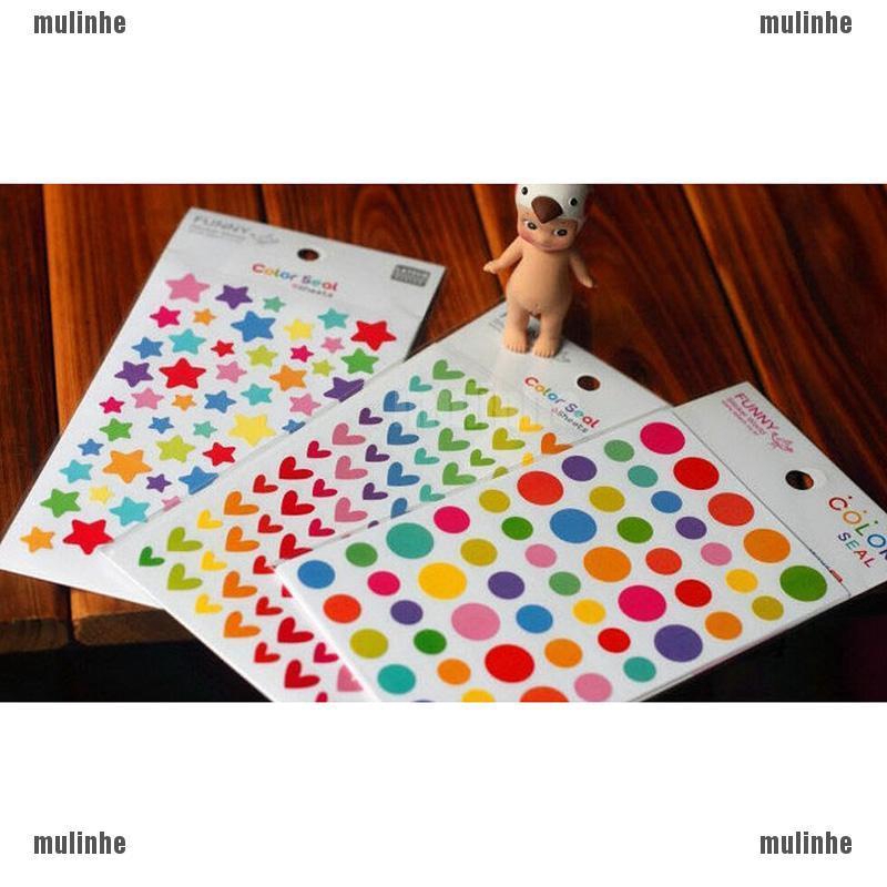 Mul❤ Bộ 6 Sticker Trang Trí Sổ Tay Xinh Xắn