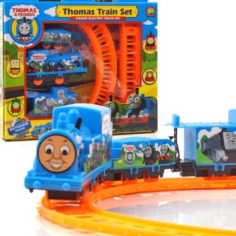 Hộp đồ chơi đường ray xe lửa tàu hỏa Thomas dùng pin