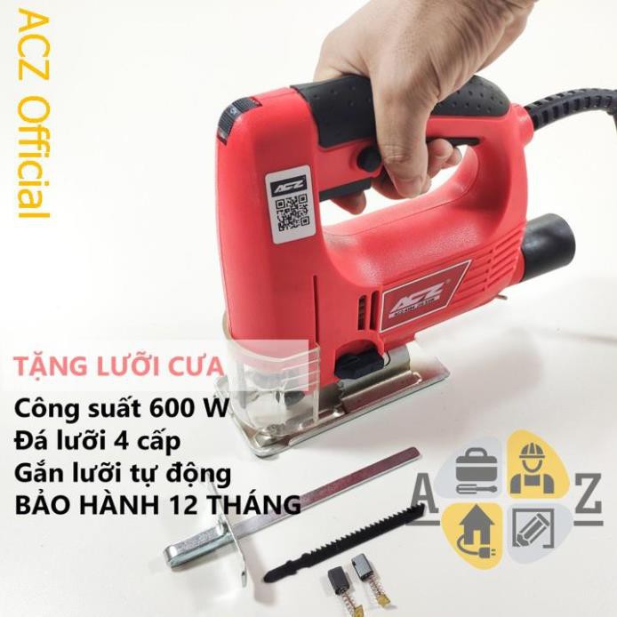 Máy cắt gỗ cầm tay ACZ PST65D tặng kèm lưỡi- BH 12 tháng