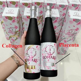 (Date 2022) Koharu #Collagen và Koharu Placenta nước uông siêu trẻ hoá trắng đẹp da Nhật Bản
