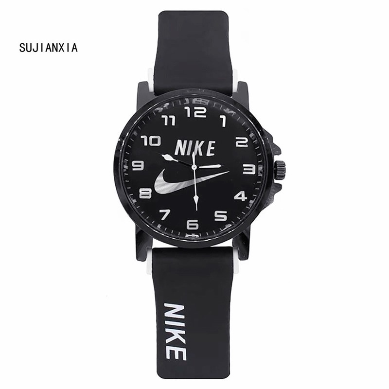 Đồng Hồ Thể Thao Dây Silicone Mặt Tròn In Logo Nike Dành Cho Nam