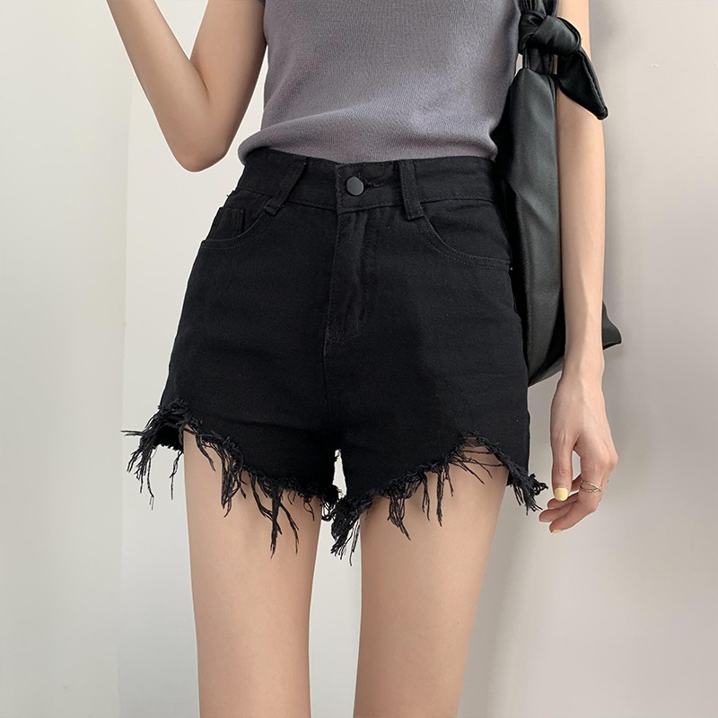 Quần short jean nữ lưng cao rách ống ulzzang Hàn Quốc Q1 - Peyy Clothing | BigBuy360 - bigbuy360.vn