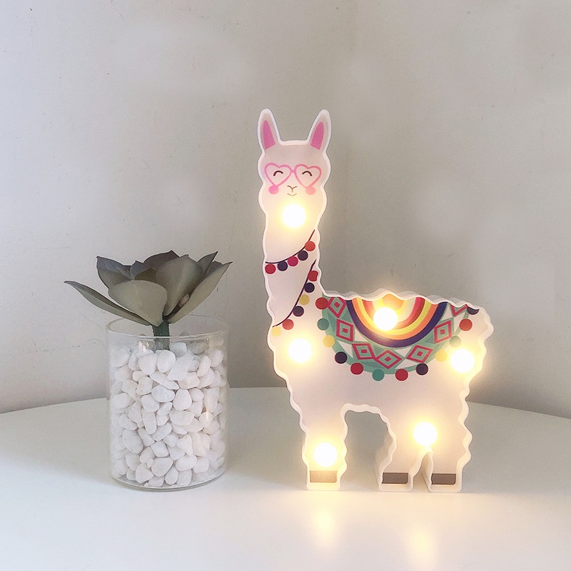 Đèn trang trí hình lạc đà decor phòng ngủ, sinh nhật, quà tặng dùng 2 pin AA (Ko gồm pin)