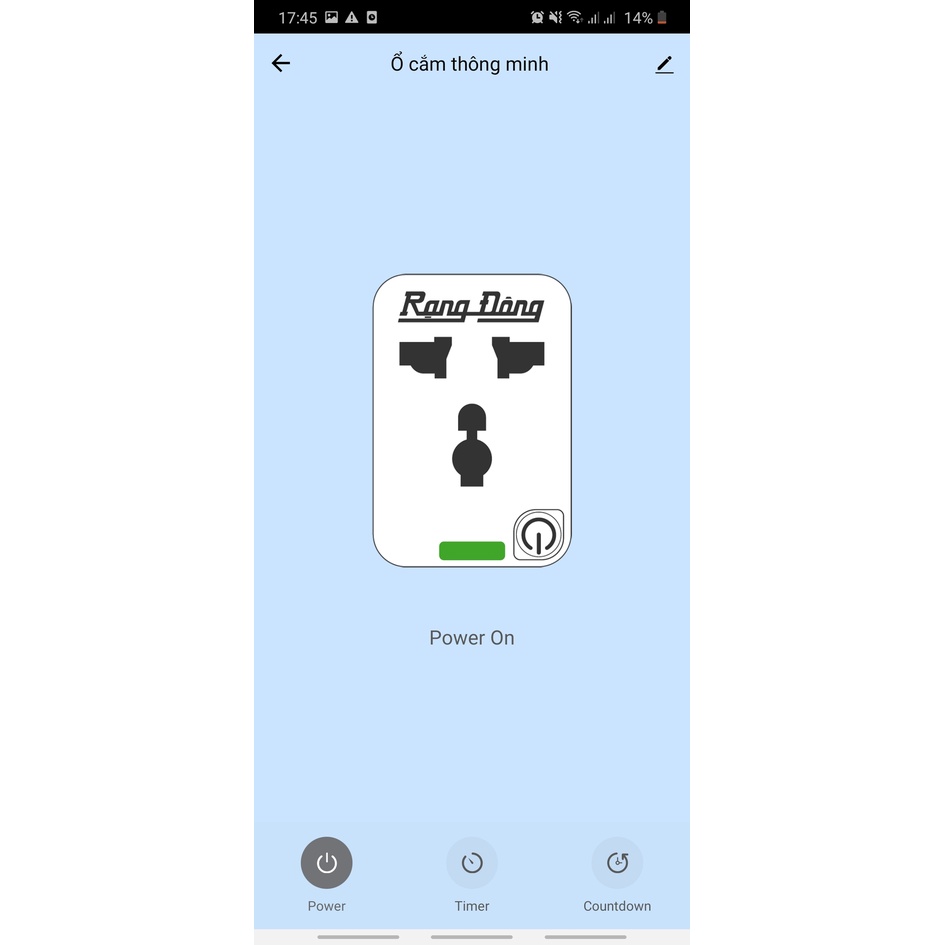 Ổ cắm điện Wifi thông minh Rạng Đông 16A, điều khiển bằng Wifi, 3G, 4G, công suất 3500W