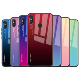 Ốp lưng kết hợp kính cường lực chuyên dụng cho Xiaomi Redmi Note 7 5 6 Pro Mi 8 Lite A2 Mi5X Pocophone F1