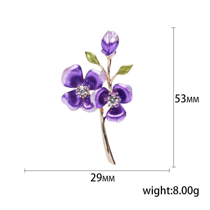 Trâm Cài Áo Hình Hoa Mận Bằng Hợp Kim Phong Cách Retro Dành Cho Nữ