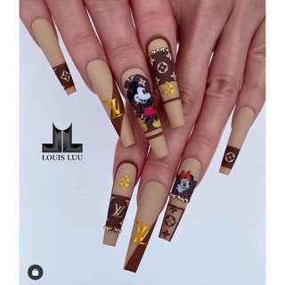 Foil dán móng hoạ tiết Mickey Thiên Di Nail