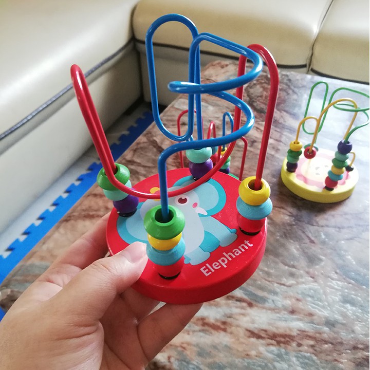 Đồ chơi gỗ luồn hạt mê cung cho bé rèn luyện đôi tay khéo léo theo phương pháp Montessori - MÊ C UNG