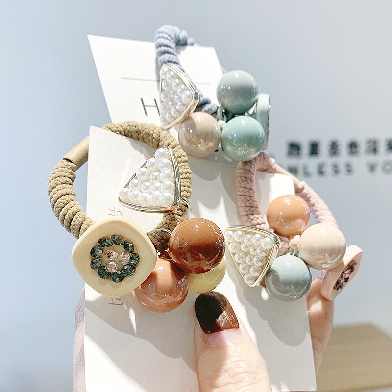 Dây Buộc Tóc Cao Su Kiểu Hàn Quốc Nhỏ Nhắn Xinh Xắn
