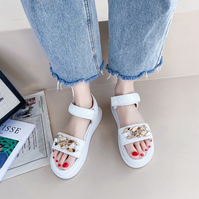 Giày Sandal Nữ đế cao quai xích MWC NUSD- 2851