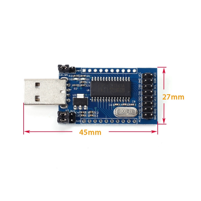 Bộ lập trình Ch341A Usb sang Uart Iic Spi I2C