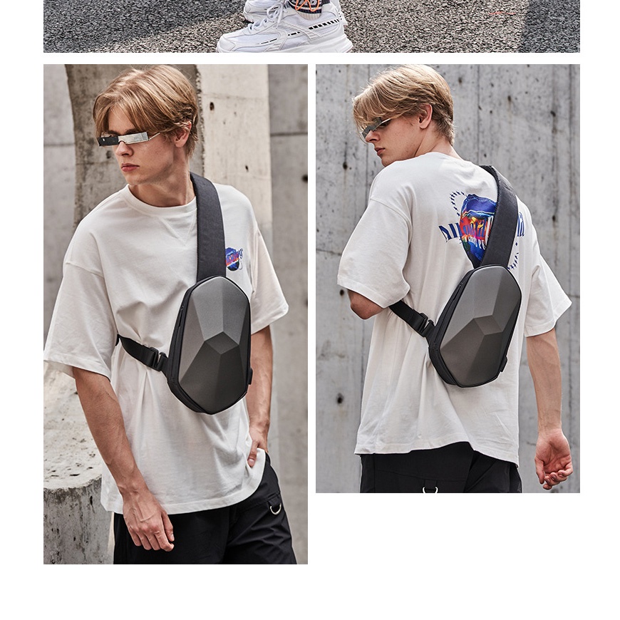 Túi đeo chéo Xiaomi BEABORN Polyhedron Túi đeo chéo nam chống thấm nước