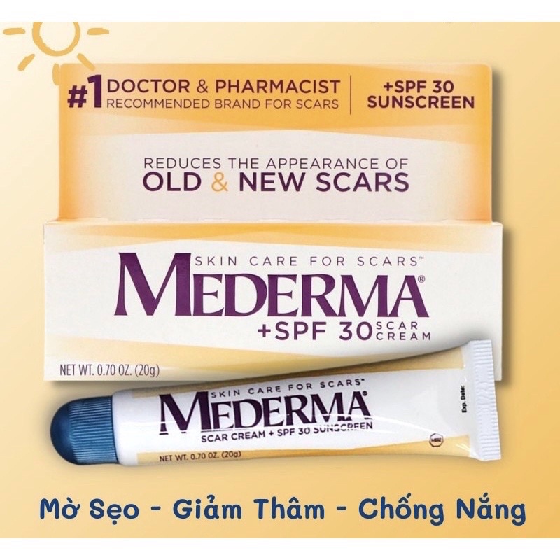 Gel làm mờ sẹo MEDERMA Advanced Scar Gel 20g