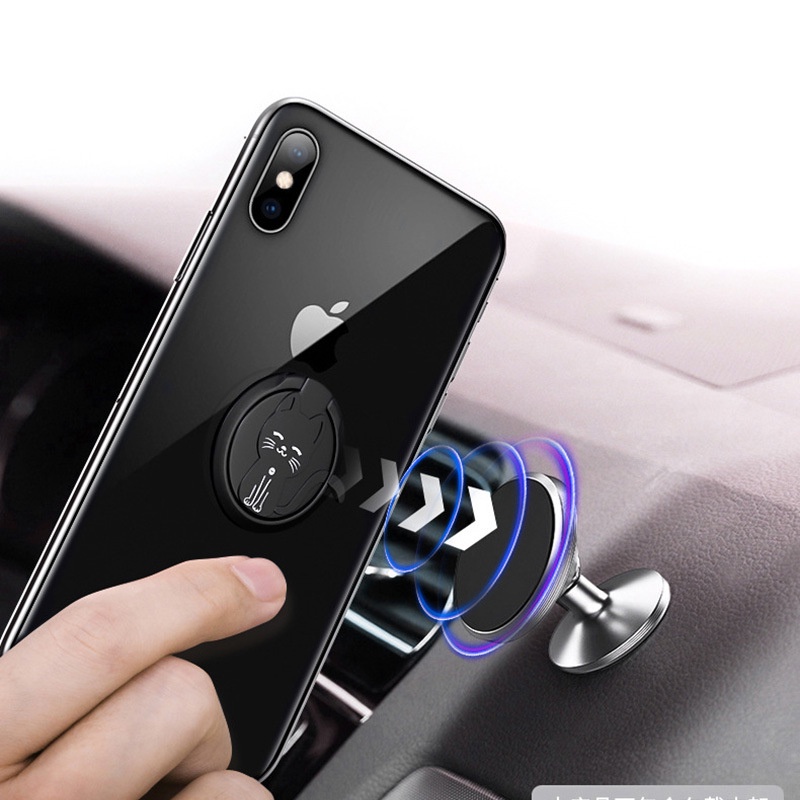 Nhẫn điện thoại Bella925 giá đỡ trên ô tô iring điện thoại xoay 360 độ chống rơi