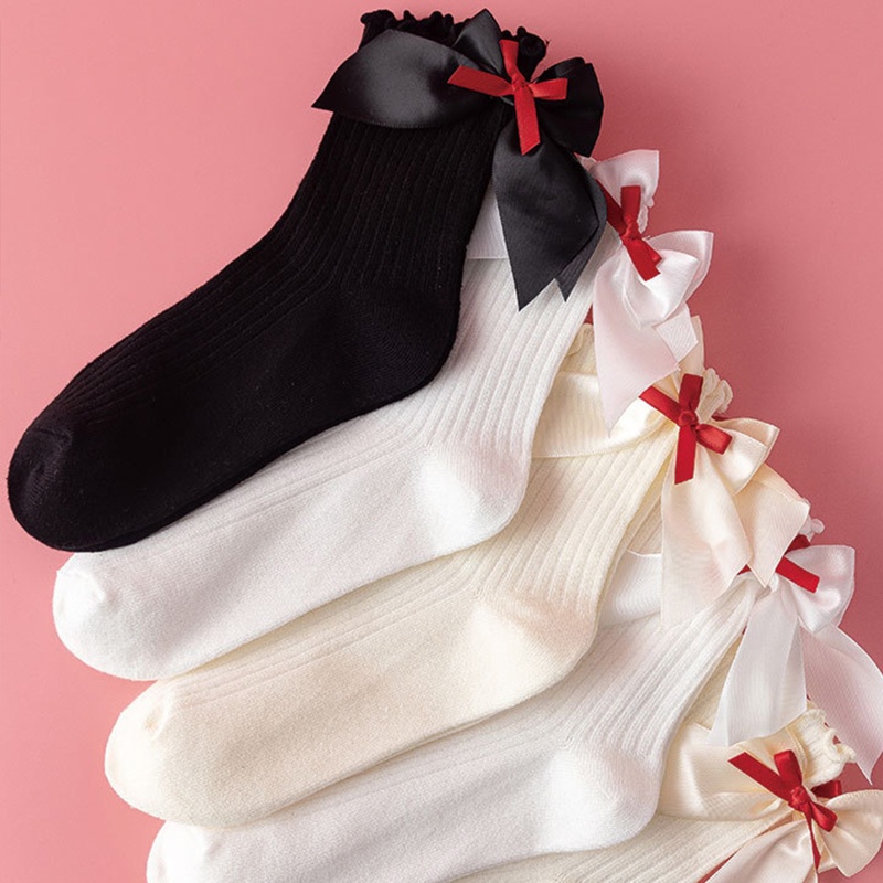 XIXI Vớ Cotton Cổ Ngắn Phối Bèo Phong Cách Lolita Nhật Bản Dễ Thương Cho Nữ Sinh