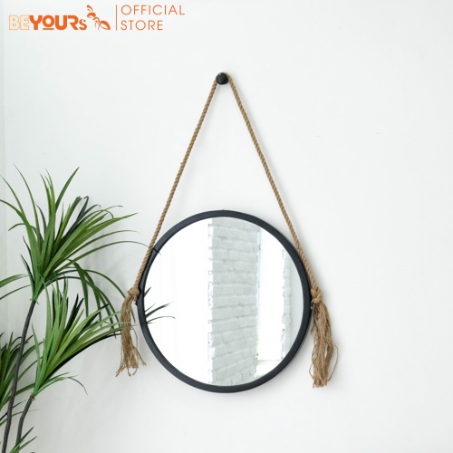 Gương Tròn Soi Treo Tường BEYOURs Khung Gỗ Decor Mia-Circle-Mirror Trang Điểm Đẹp Nội Thất Phòng Ngủ