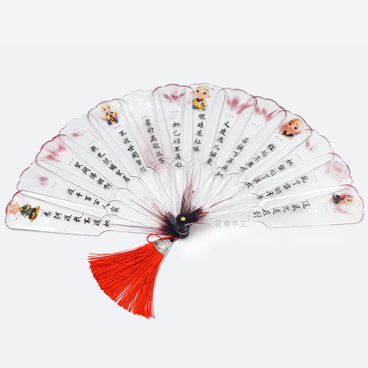 Decal hình trong suốt làm resin quạt