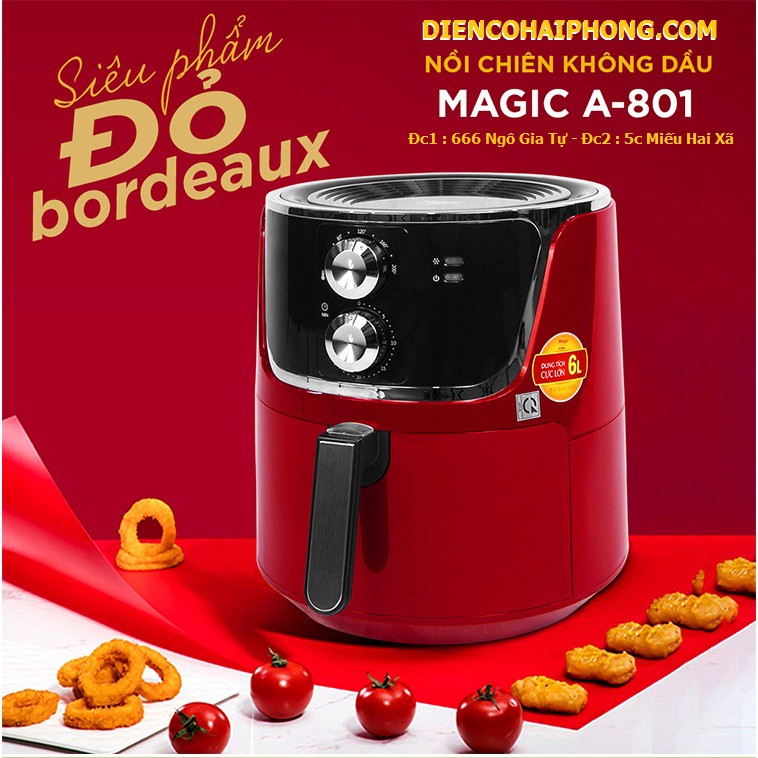 NỒI CHIÊN KHÔNG DẦU MAGIC KOREA A-801 (6L)