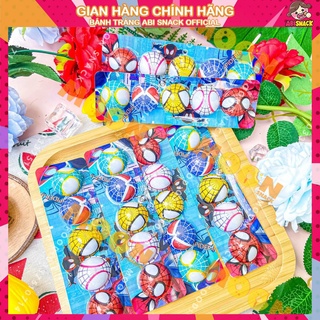 Kẹo nhân bánh quy socola hình spider man vĩ 5 viên hình dễ thương sáng tạo quà tặng vĩ 10g