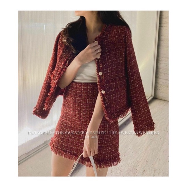 Set Dạ 2 Món Siêu Xinh Chất Đẹp 2 Lớp