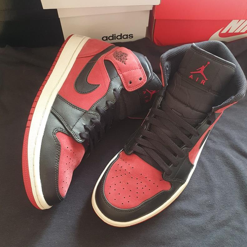 Giày Nike Jordan 1 Mid Gym Red, size 40, real 2hand