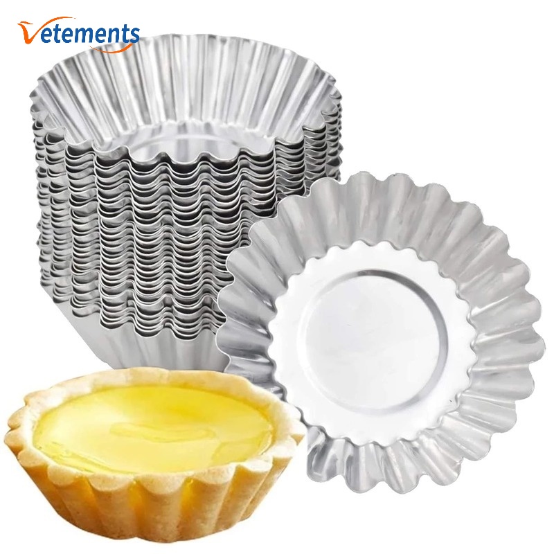 Set 10 Khuôn Kim Loại Không Dính Dùng Làm Bánh Trứng DIY