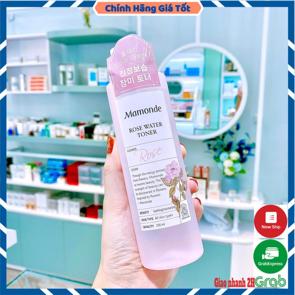 Nước hoa hồng không cồn Mamonde Rose Water Toner 250ml - BeanBeauty