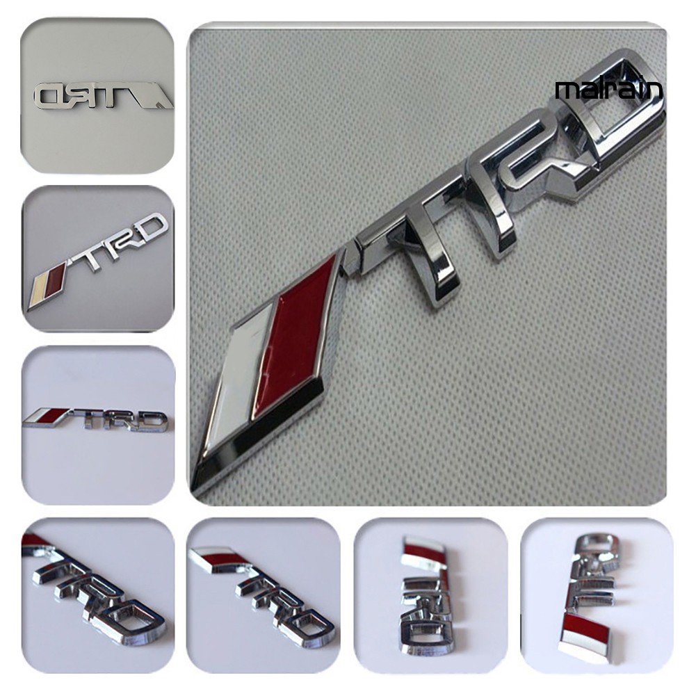 【VIP】3D TRD Grille Metal Emblem Car Sticker Bumper Badge for Toyota Racing Auto Logo