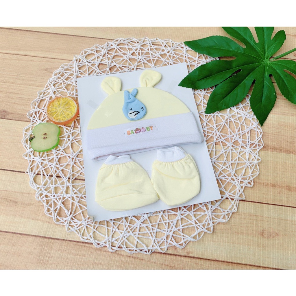 BỘ MŨ NÓN VÀ BAO TAY CHÂN CHO BÉ SƠ SINH/GỬI MẪU NGẪU NHIÊN