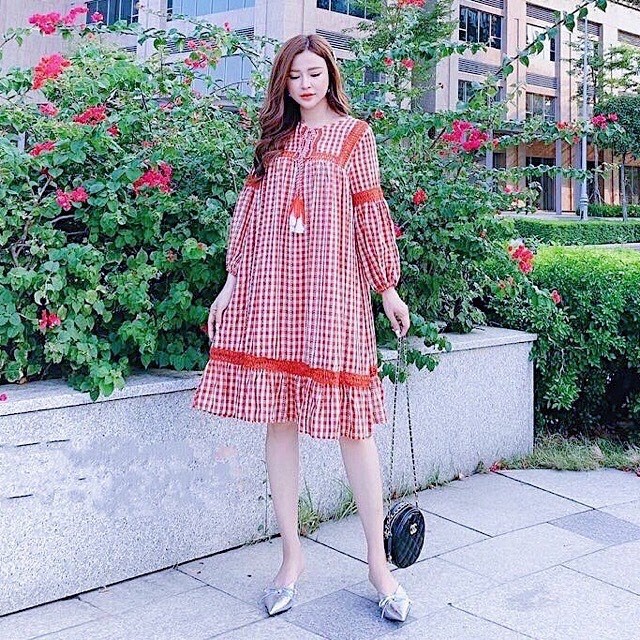 Đầm Ulzzang dáng suông, xinh không kém dáng | BigBuy360 - bigbuy360.vn