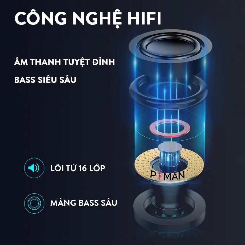 Loa Bluetooth mini BOROFONE - BT62, loa di động thiết kế nhỏ nhắn - kiểu dáng thể thao - Âm Trầm Bass căng - BH 1 năm