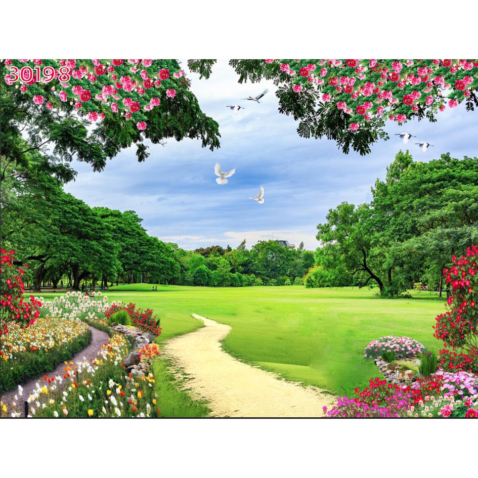 Tranh dán tường 3D Sơn Thủy Hữu Tình, 276