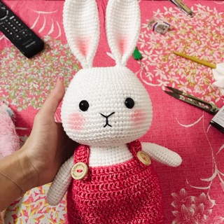 Thỏ len Handmade - màu váy tự chọn