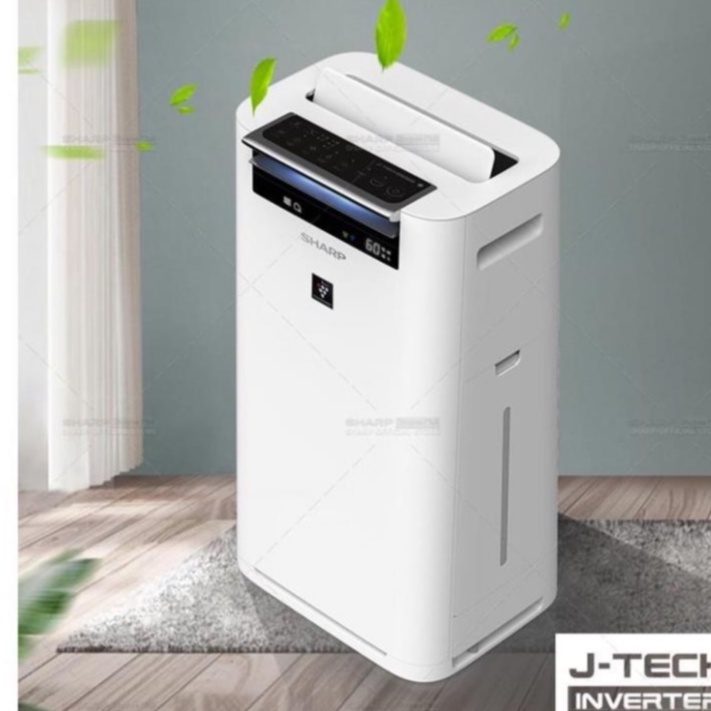 Máy Lọc Không Khí Tạo Ion, Lọc &amp; Tạo Ẩm Sharp KC-G40EV-W Inverter BH 12 Tháng