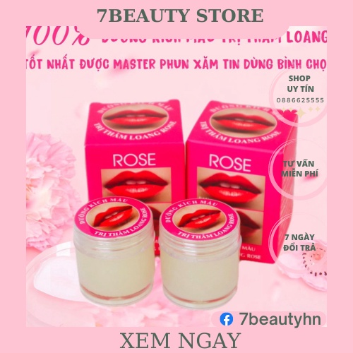 Son Dưỡng Môi,Giảm Thâm Loang ROSE [Hũ 10Gr]