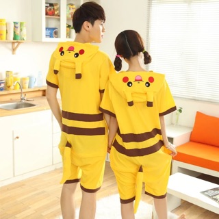 Pijama hình thú cộc tay pikachu