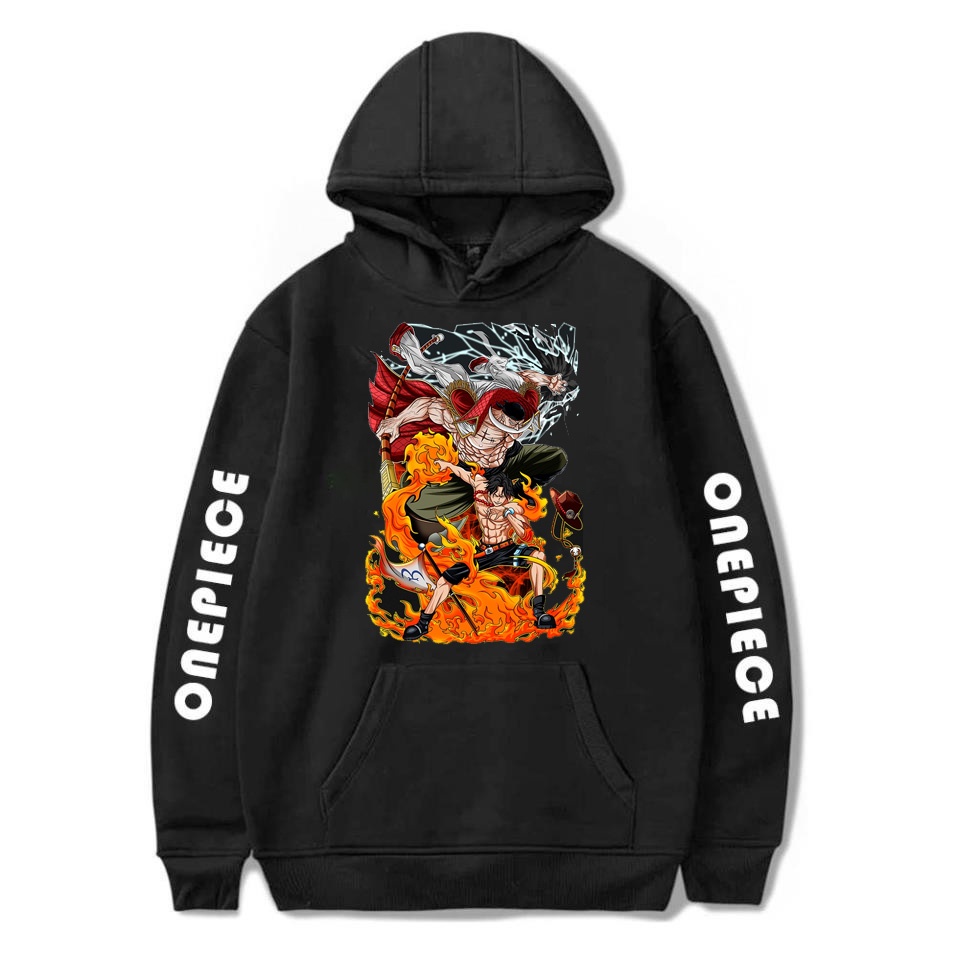 💥Áo One Piece 🎁 BST ÁO HOODIE cực đẹp in hình White BEard Luffy - Zoro - Ace One Piece chất nỉ bông   💖