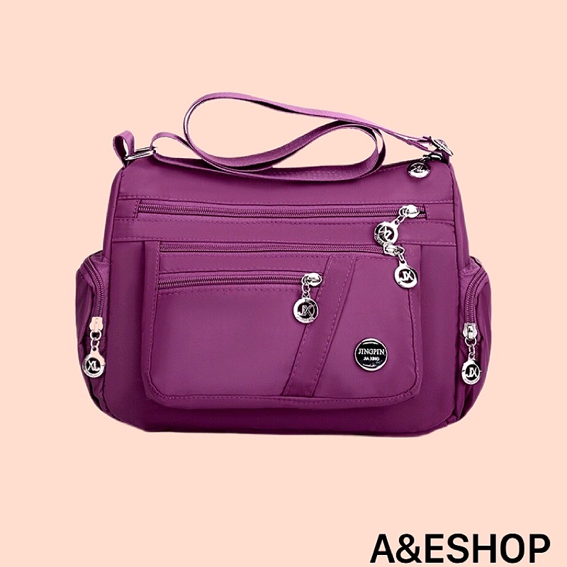Túi xách nữ vải dù đeo Chéo Chống nước JINGPIN Sz28 cao cấp - A&ESHOP 19067
