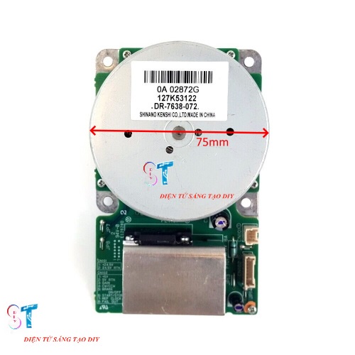 ĐỘNG CƠ BRUSHLESS KHÔNG CHỔI THAN CHẾ QUẠT 12 - 24VDC TRỤC 6MM