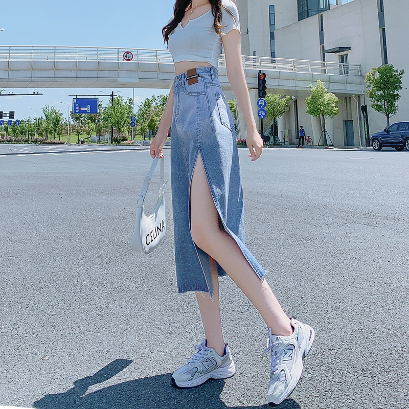 Chân Váy Jeans Lưng Cao Thời Trang Cho Nữ | BigBuy360 - bigbuy360.vn