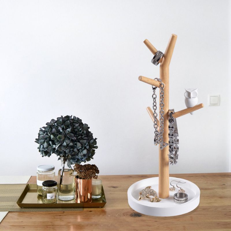 Giá Đỡ Trưng Bày Trang Sức Hình Chim Cú Bằng Nhựa Resin