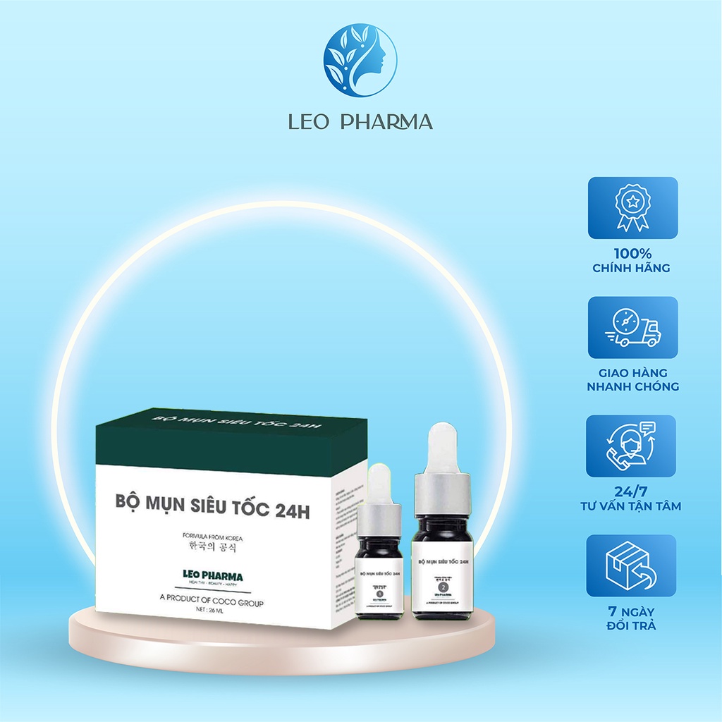 Serum giảm sưng mụn, giúp da khỏe mạnh, căng bóng - Dược mỹ phẩm Leo Pharma